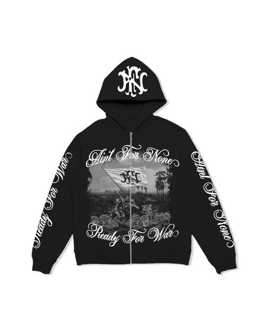 "READY FOR WAR" HOODIE (BLACK)