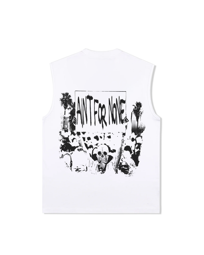 "READY FOR WAR" SLEEVELESS (WHITE)