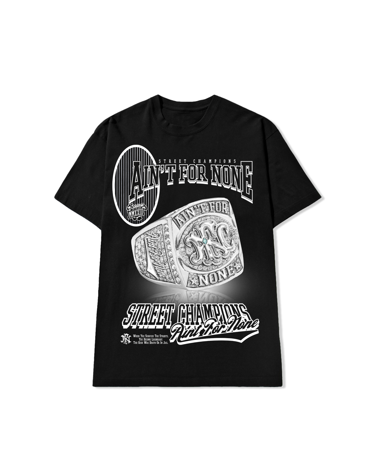 "STREET CHAMPIONS" T-SHIRT (BLACK)